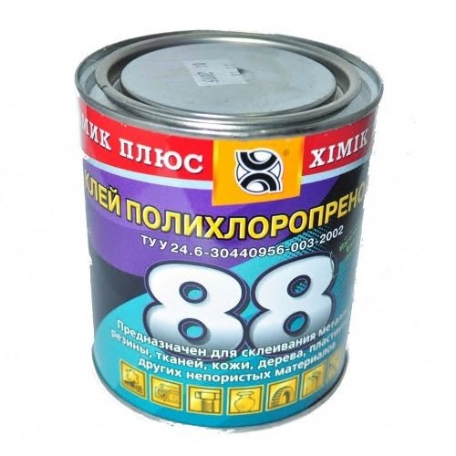 Клей 88 водостійкий банка 350гр./540мл. (Хімік+), шт<br> Артикул: 125546<br>