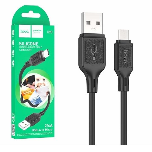Кабель USB-Micro USB HOCO X 90 1м 3.0А (Silicone), шт<br> Артикул: 125561<br>