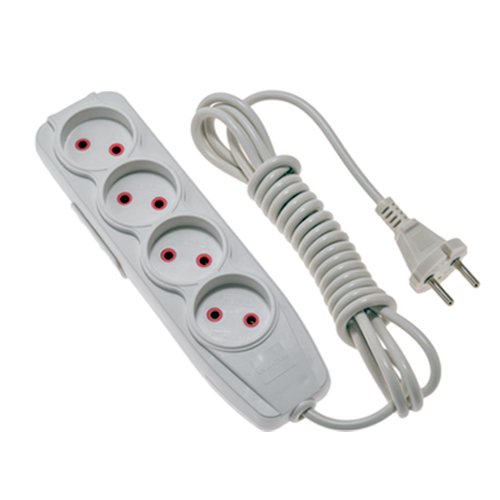 Подовжувач QUANTUM 4 гнізда 5м білий З/З (QM-9415), шт<br> Артикул: 125689<br>