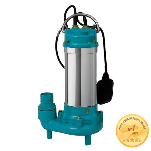 Насос каналізаційний Aquatica 1.5кВт Hmax 19.5м Qmax 350л/хв з ножем (нерж) (773434), шт<br> Артикул: 127738<br>