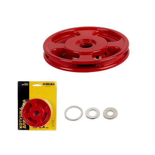 Котушка для тримера Sigma ручна Ø25.4мм Ø1.6-2.4мм метал (5613601), шт<br> Артикул: 128237<br>