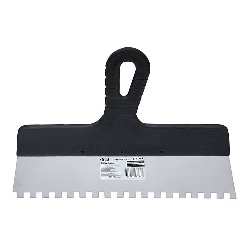 Шпатель Grad зубчатий 300мм 8×8мм (нержавіючий) 8321395, шт<br> Артикул: 128305<br>