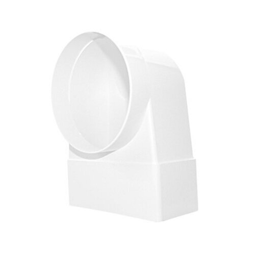 Коліно-з'єднувач Dospel плоске/кругле D/KLZ Ø104/110x55 (9154), шт<br> Артикул: 129118<br>