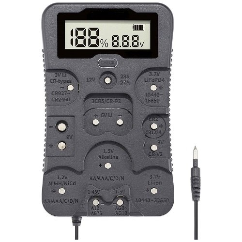 Тестер елементів живлення Quantum універсальний (QM-BT5U101) 4138, шт<br> Артикул: 129277<br>