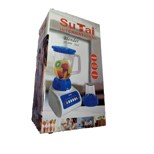 Блендер Su Tai ST-999 стаціонарний з 2-ма колбами, 4 швидкості, об'єм колби 1.5л, 450ват, шт<br> Артикул: 129353<br>