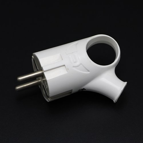 Вилка QUANTUM кутова з кільцем З/З біла (QM-9P16), шт<br> Артикул: 129394<br>