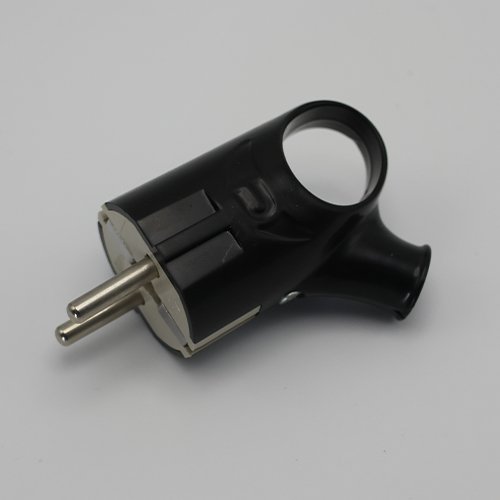 Вилка QUANTUM кутова з кільцем З/З чорна (QM-9P17), шт<br> Артикул: 129395<br>