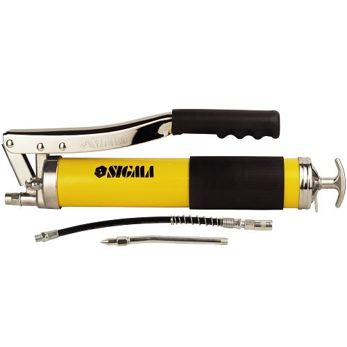 Шприц-оливниця Sigma важільно-плунжерний 600мл (двоплунжерний) з гнучким шлангом (6300271), шт<br> Артикул: 129442<br>