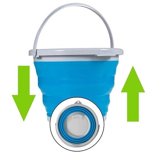 Відро силіконове складне 5 літрів ART-0217, шт<br> Артикул: 129549<br>