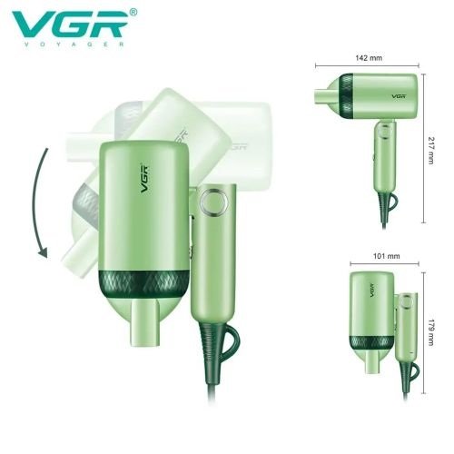 Фен VGR V-421 (1200 Вт, складний, низький шум), шт<br> Артикул: 129659<br>