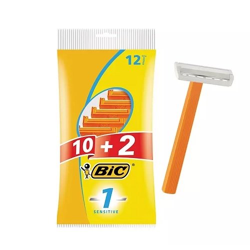 Станок для гоління BIC 1 Sensetive ( 10 + 2 шт) (20уп/ящ) (0217), уп<br> Артикул: 129703<br>
