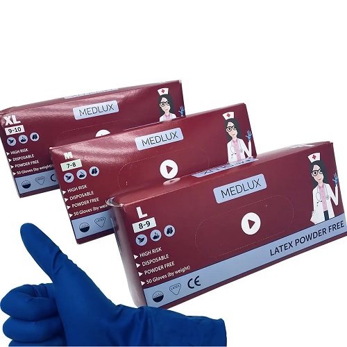 Рукавички гумові Medlux M 25пар/уп, 10уп/ящ (аналог амбулансу), уп<br> Артикул: 130737<br>