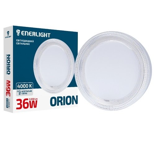 LED світильник настінно-стельовий ENERLIGHT ORION 36Вт 4000К (7296), шт<br> Артикул: 130748<br>