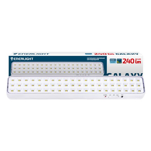 Світильник аварійний ENERLIGHT Galaxy 240Lm 6500К Li 3,7В 2,0Аh (7494/8552), шт<br> Артикул: 131967<br>