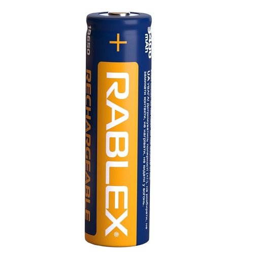 Акумулятор Rablex Li-Ion 18650 з контактами для паяння 3400 mAh 3.7V, шт<br> Артикул: 132022<br>