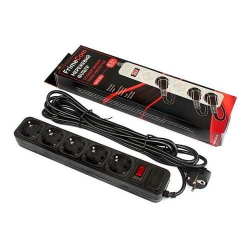 Мережевий фільтр FrimeCom 5 гнізд, 4.5 м, (FC-B4005W 4.5 B), шт<br> Артикул: 132364<br>