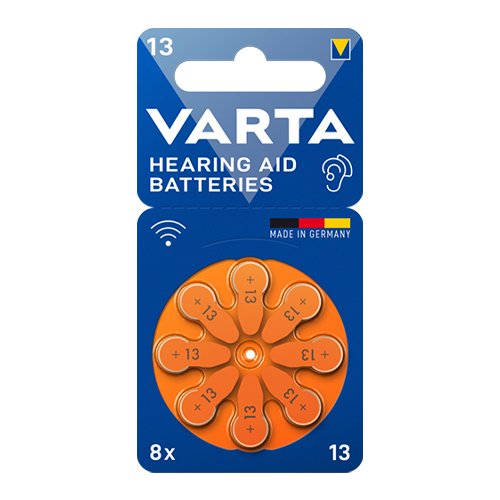 Батарейка VARTA до слухових апаратів (ZincAir) ZA13/PR48/DA13X C8 блист., шт<br> Артикул: 133006<br>