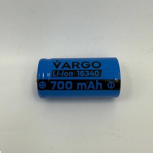 Акумулятор VARGO Li-Ion 16340 700 mAh 3.7V, шт<br> Артикул: 133020<br>