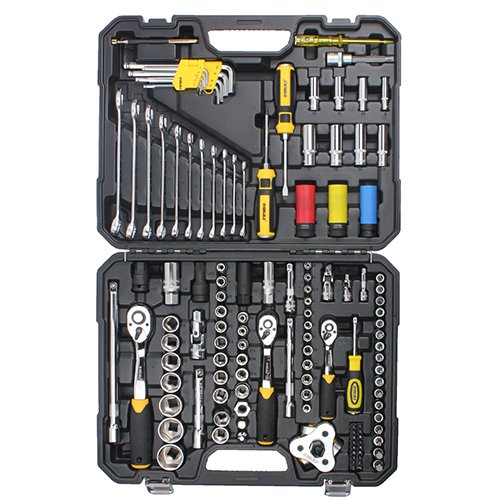 Набір інструменту Sigma насадки торцеві + біти (128шт) 1/4", 3/8", 1/2" CrV (6003791), шт<br> Артикул: 133180<br>