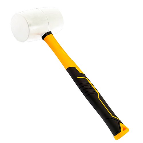 Киянка Sigma гумова біла (ручка фіберглас) 225г 4317281, шт<br> Артикул: 133214<br>