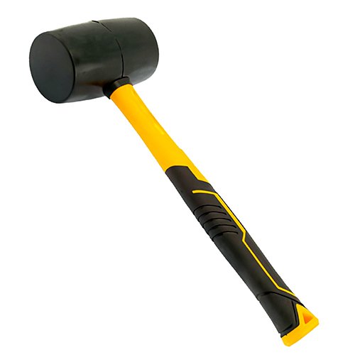 Киянка Sigma гумова чорна (ручка фіберглас) 225г 4317341, шт<br> Артикул: 133217<br>