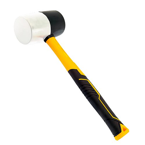 Киянка Sigma гумова чорно-біла (ручка фіберглас) 450г 4317241, шт<br> Артикул: 133232<br>