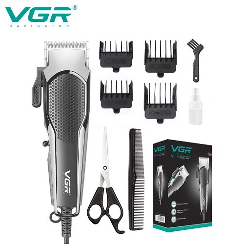 Машинка для стрижки VGR V-130 (220V, 4 насадки), шт<br> Артикул: 133287<br>