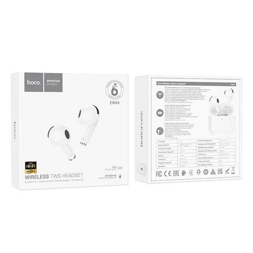 Навушники бездротові Bluetooth Hoco EW64, шт<br> Артикул: 133401<br>