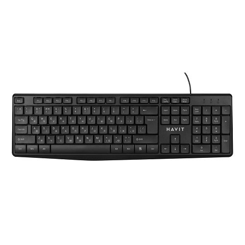 Клавіатура HAVIT HV-KB206, USB, black, шт<br> Артикул: 133612<br>
