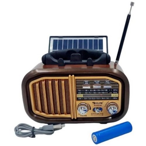 Радіо акумулятор, Bluetooth, USB, SD з сонячною батареєю GOLON №BT628S, шт<br> Артикул: 133680<br>