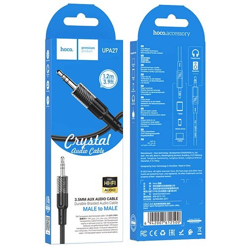 Кабель AUX HOCO UPA27 1.2м, шт<br> Артикул: 133761<br>