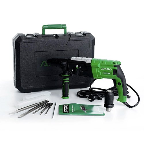 Перфоратор APRO прямой 1050H DFR 3.5 Дж 1050В SDS+ Швидка заміна патрона кейс [896229], шт<br> Артикул: 135639<br>