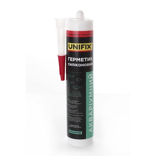 Герметик UNIFIX силіконовий акваріумний (прозорий) 280 мл [951268], шт<br> Артикул: 137816<br>