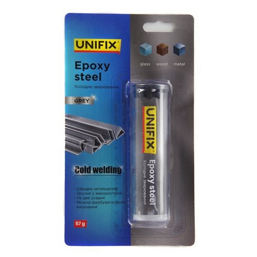 Холодне UNIFIX зварювання сіре 57 г (блістер) [940020], шт<br> Артикул: 138104<br>
