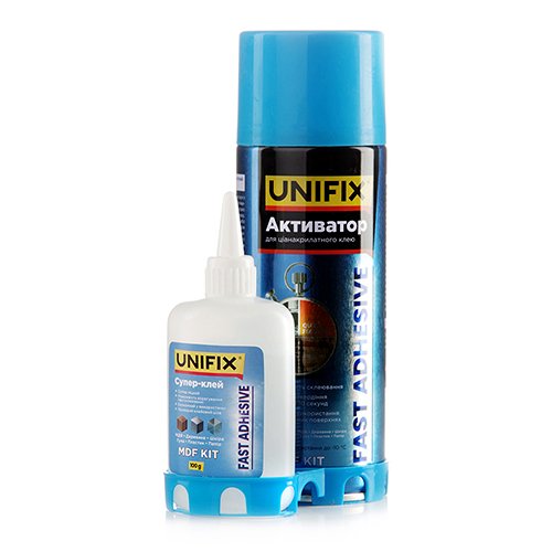 Клей для дерева і МДФ UNIFIX з активатором 400 мл + 100 г [940034], шт<br> Артикул: 138112<br>