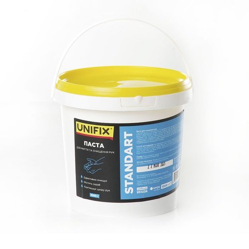 Паста UNIFIX для очищення рук Standart 1 кг (відерце) [951226], шт<br> Артикул: 138246<br>