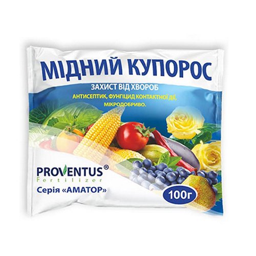Мідний купорос AgroProtection Proventus "Аматор" 100г [567], шт<br> Артикул: 140381<br>