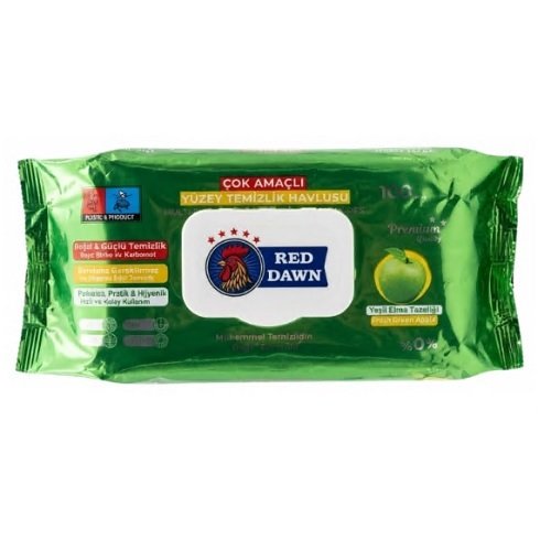 Серв.вл. Chanteclair 100 psc з клапаном для прибирання Green Apple (12шт/ящ) (2597), шт<br> Артикул: 140520<br>