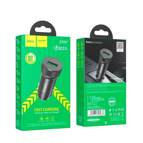 АЗП HOCO Z49A QC3.0 (1USB/3A), шт<br> Артикул: 141168<br>